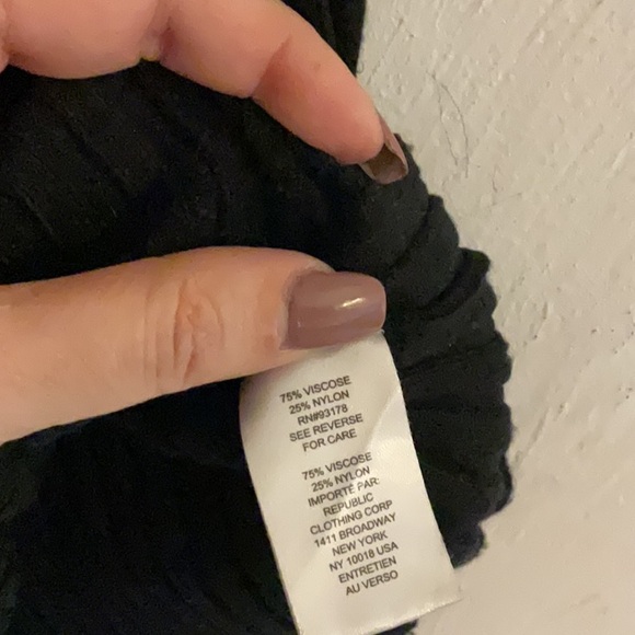 Sale! Industry Republic Clothing Lettuce Trim Ribbed Vest, Size S, Black - Picture 6 of 8